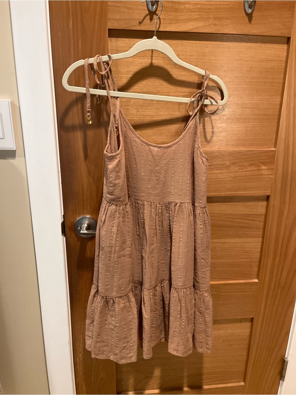 Women's Tiered Tie-Shoulder Dress